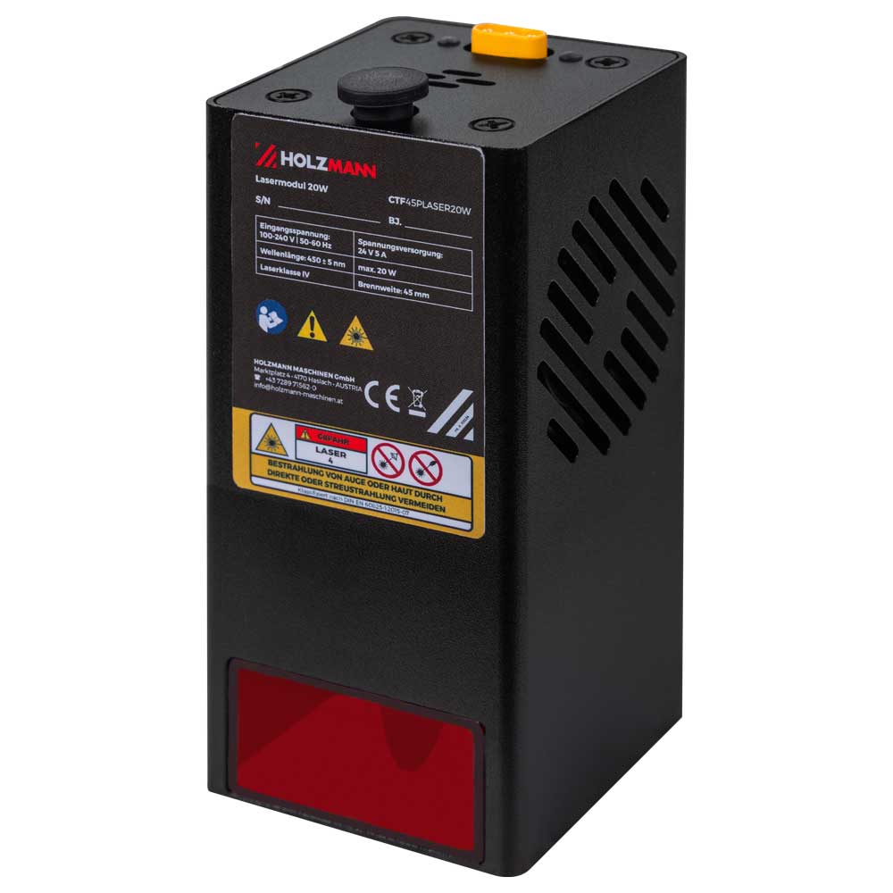 Лазерен модул за CNC фреза Holzmann CTF45PLASER20W, 20 W