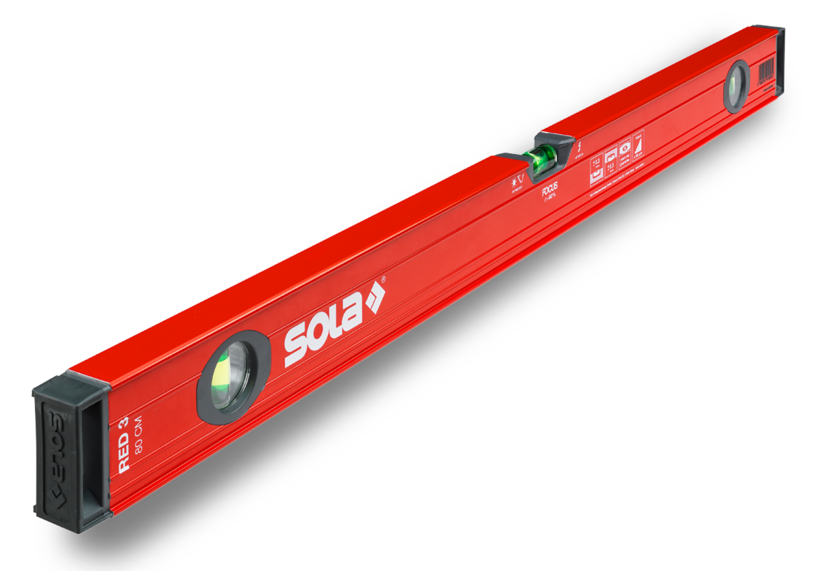 Aлуминиев нивелир SOLA Red 3 80, 80 см