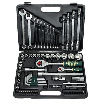 FORCE JN67304 Гедоре 1/4" & 1/2" 77 бр.