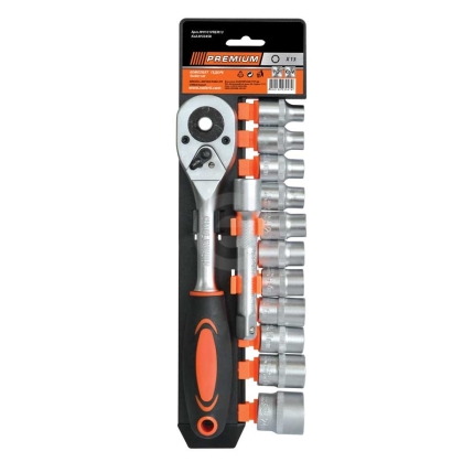 Комплект гедоре PREMIUM, 1/2", 13 части