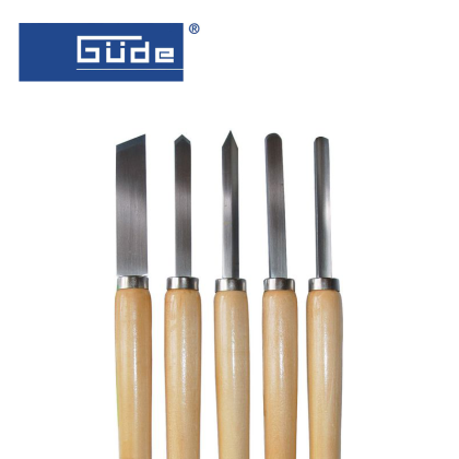 Комплект дърводелски длета GUDE, 5бр