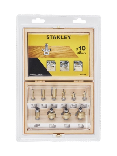 Комплект фрезери универсални STANLEY STA80020, 10 бр