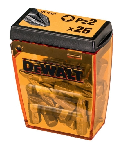 Накрайници DEWALT, PZ2, 25 мм, 25 бр.