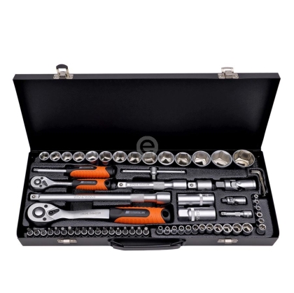 Комплект гедоре PREMIUM, 1/2-1/4", 65 части