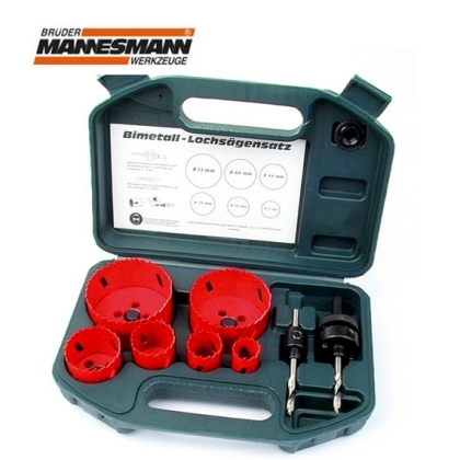 Комплект HSS боркорони Mannesmann, 8 части