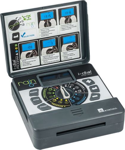 HYDRO-S I-DIAL Програматор за вътрешен монтаж 12/4 зони/програми (0640496)-1