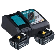 MAKITA Комплект акумулаторни батерии и зарядно устройство 18 V 5 Ah (197570-9)