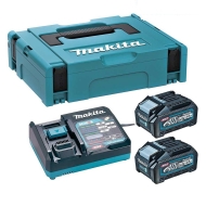 MAKITA POWERPACK BL4040 Комплект акумулаторни батерии със зарядно устройство 2х40 V 2х4 Ah (191J97-1)