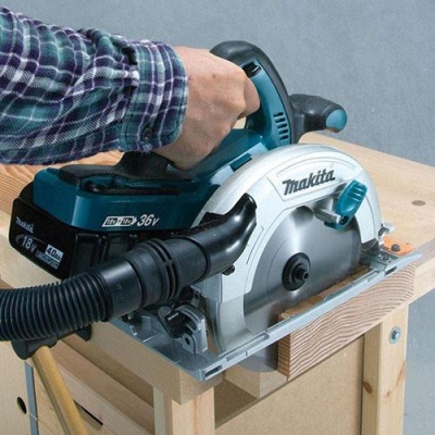 Акумулаторен ръчен циркуляр MAKITA DHS710Z, 36 V, 4800 мин-1, 190 мм