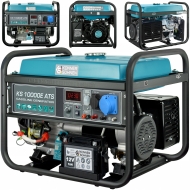 KÖNNER&SÖHNEN KS 10000E ATS Монофазен бензинов генератор за ток 8000 W 25 л с вграден ATS