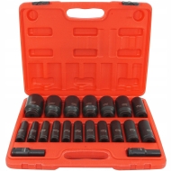 VERKE V39463 Комплект удължени ударни вложки 1/2" 10-38 мм 20 броя
