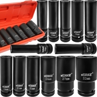 VERKE V86101 Комплект удължени ударни вложки 1/2" 10-32 мм 13 бр.