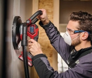 Акумулаторна шлайф машина за стени и тавани Einhell TP-DWS 18/225 Li BL Solo, 18 V, ф225 мм, без батерии и зарядно устройство (4259995)