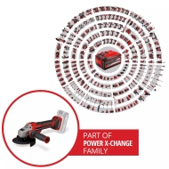 Акумулаторен ъглошлайф Einhell TP-AG 18/125 CE Q Li-Solo, 18 V, ф125 мм, без батерии и зарядно устройство (4431155)