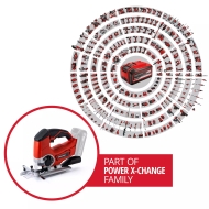 Акумулаторен прободен трион Einhell TE-JS 18 Li - Solo Power X-Change, 18 V, без батерии и зарядно устойство (4321200)