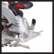 Акумулаторен ръчен циркуляр Einhell TE-CS 18/190 Li BL Solo Power X-Change, 18 V, 190 мм, без батерии и зарядно устройство (4331210)