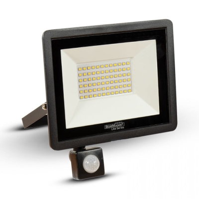 Електрически прожектор Bormann BLF1940, LED, 50 W, 4000 lm, със сензор (052432)