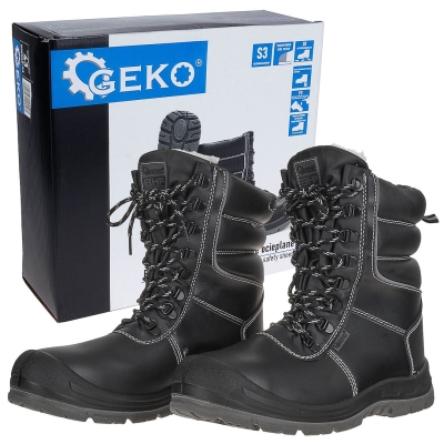 Работни изолирани зимни предпазни обувки Geko G90562-42, S3, SR, FO, размер 42