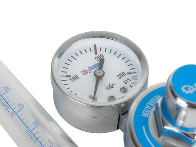 Редуцир вентил с ротаметър за Mig Mag и Tig CO2/ARGON Geko G80075, 200 бара, 3.5 бара, 25 л/мин