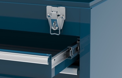 Шкаф за инструменти HBM H133337, 52 х 21.8 х 30 см, син цвят