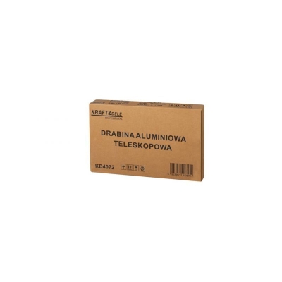 Алуминиева телeскопична стълба Kraft&Dele KD4072, 2.6 м, 150 кг