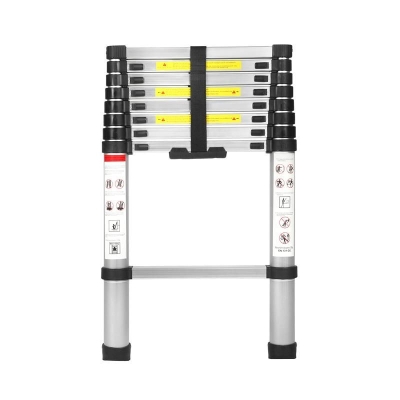 Алуминиева телeскопична стълба Kraft&Dele KD4072, 2.6 м, 150 кг