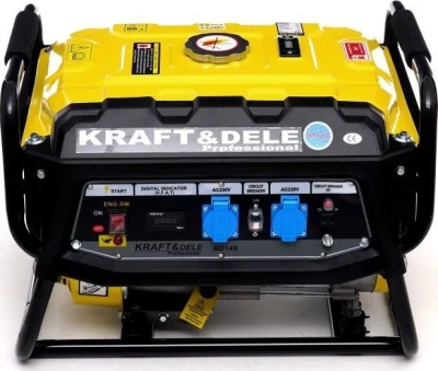 Бензинов монофазен генератор Kraft&Dele KD149, 3500 W, 15 л