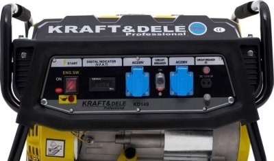 Бензинов монофазен генератор Kraft&Dele KD149, 3500 W, 15 л