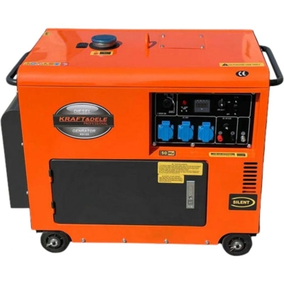 Дизелов монофазен генератор Kraft&Dele KD123, 7000 W, 16 л