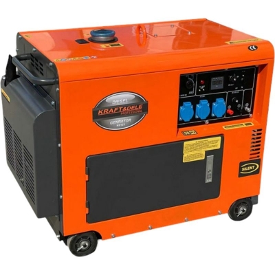 Дизелов монофазен генератор Kraft&Dele KD123, 7000 W, 16 л