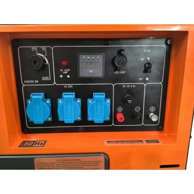 Дизелов монофазен генератор Kraft&Dele KD123, 7000 W, 16 л