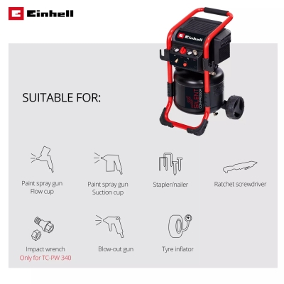 Безмаслен компресор Einhell TE-AC 240/24 Silent (4010452)