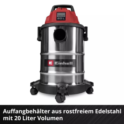 Прахосмукачка за сухо и мокро почистване TC-VC 2045 S Einhell (2347410)