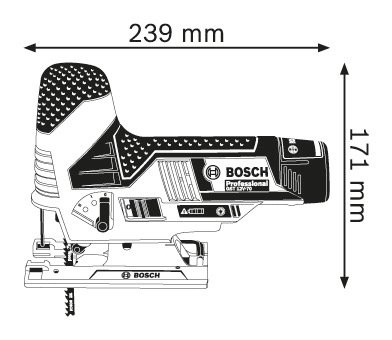 Акумулаторен прободен трион BOSCH GST 12V-70 Professional, 12V (06015A1001)