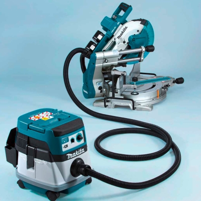 Акумулаторен настолен циркуляр MAKITA DLS111ZU, 18+18 V, ф260 мм, без батерии и зарядно устройство