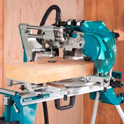 MAKITA DLS211ZU Акумулаторен настолен циркуляр без батерии и зарядно устройство 18+18 V ф305 мм-4