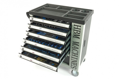 HBM 9405 Мобилен шкаф с инструменти с включени инструменти 7 чекмеджета 262 бр-14