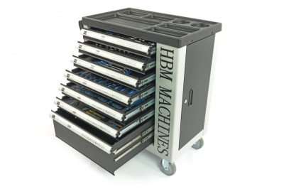 HBM 9405 Мобилен шкаф с инструменти с включени инструменти 7 чекмеджета 262 бр-18