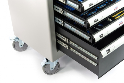 HBM 9405 Мобилен шкаф с инструменти с включени инструменти 7 чекмеджета 262 бр-22