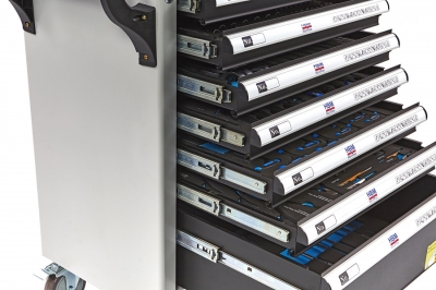 HBM 9405 Мобилен шкаф с инструменти с включени инструменти 7 чекмеджета 262 бр-33