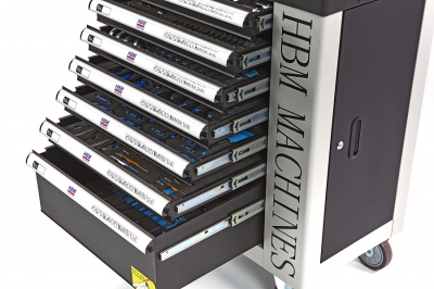 HBM 9405 Мобилен шкаф с инструменти с включени инструменти 7 чекмеджета 262 бр-36