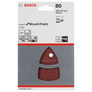 BOSCH Professional C430 Комплект шкурки 10 части 102x62 93 мм P80 (2608607408)-1